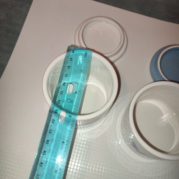 Dragonfly Flowers Containers Bathroom Kitchen Bedroom Office Set Ceramic Vintage - Picture 5 of 8